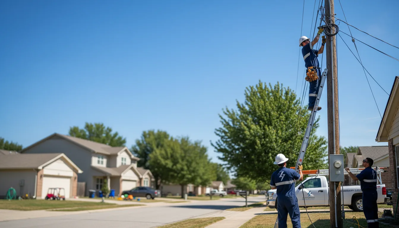 Residential electrician providing installation services in Richland, MI